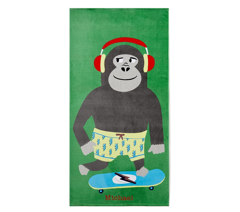 Gorilla Icon Kids Beach Towel